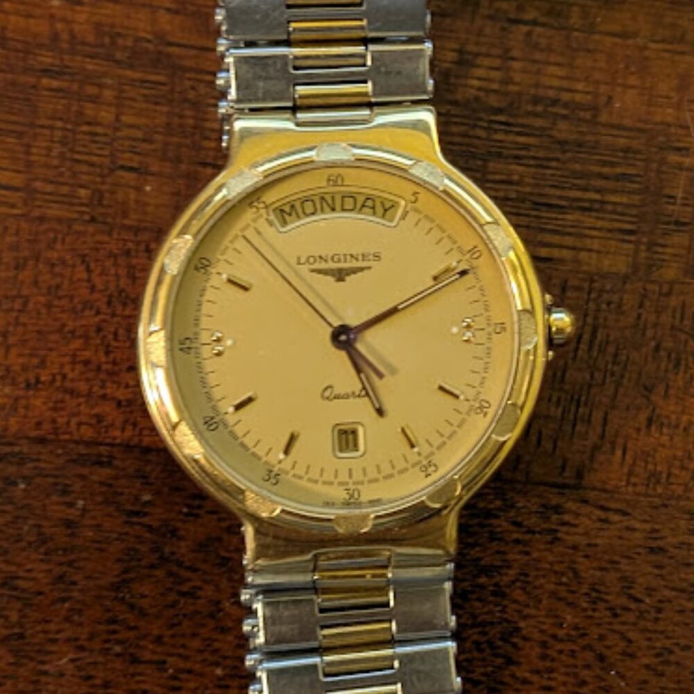 LONGINES CONQUEST GP DAY-DATE SWISS WATCH (New Battery)